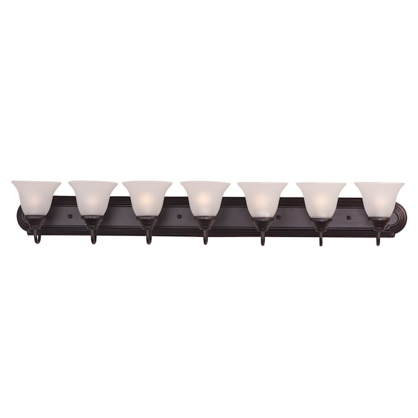 Maxim Lighting Essentials 7-Light 48" Wide Oil Rubbed Bronze Vanity Light 8016FTOI - main